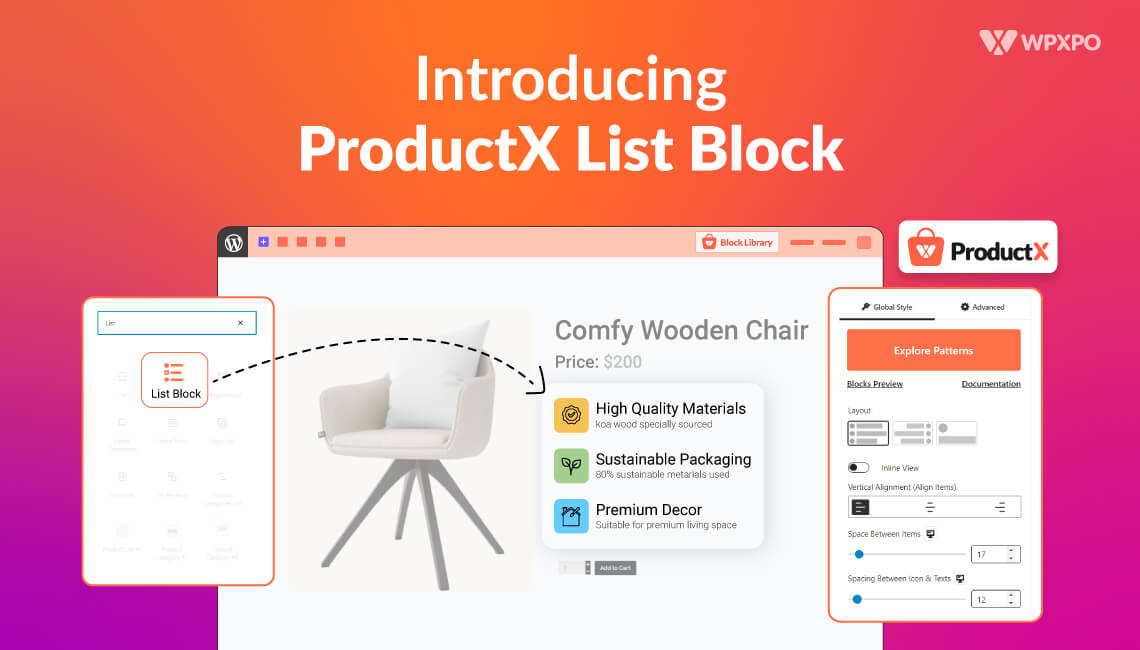 Introducing ProductX List Block