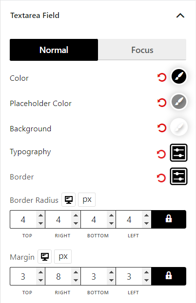 Additional Information Block Text Area Field