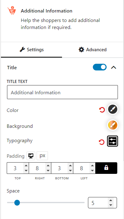 Additional Information Block Title