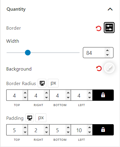 Cart Table Block Quantity