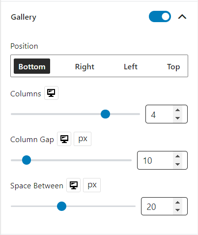 Product Image Block Gallery