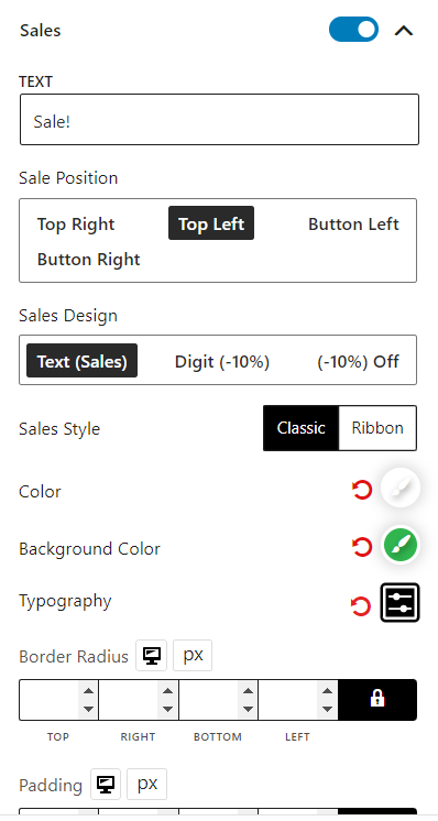Product Image Block Sales