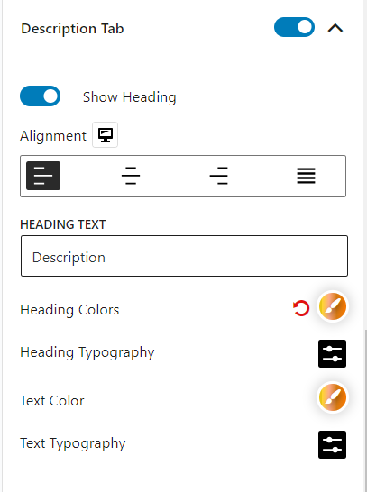 Product Tab Block Description Tab