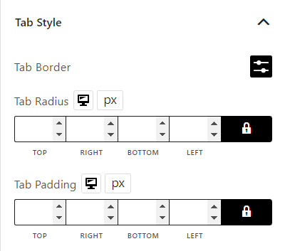 Product Tab Block Tab Style