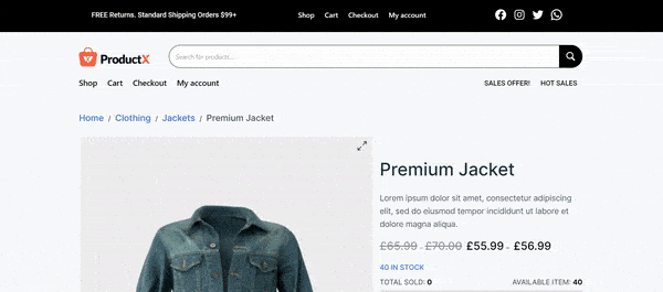 Final Template for eCommerce Single Product Page