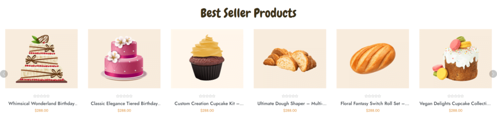 Best Selling Products At a Glace