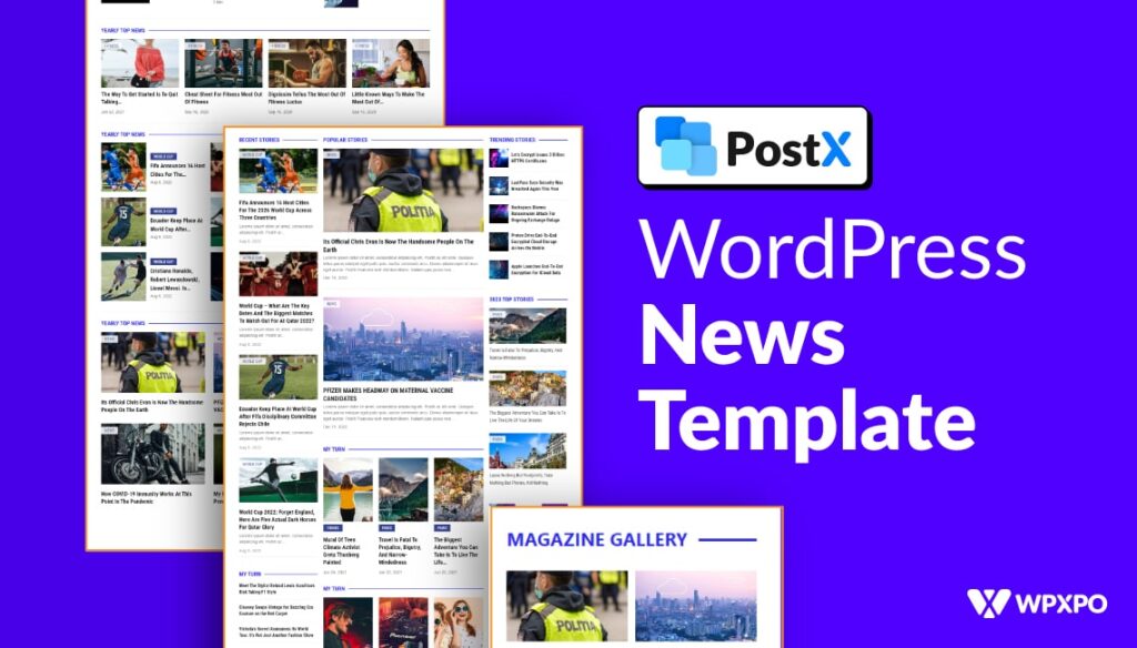 wordpress news template