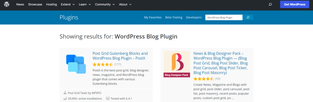 WordPress Blog Plugin