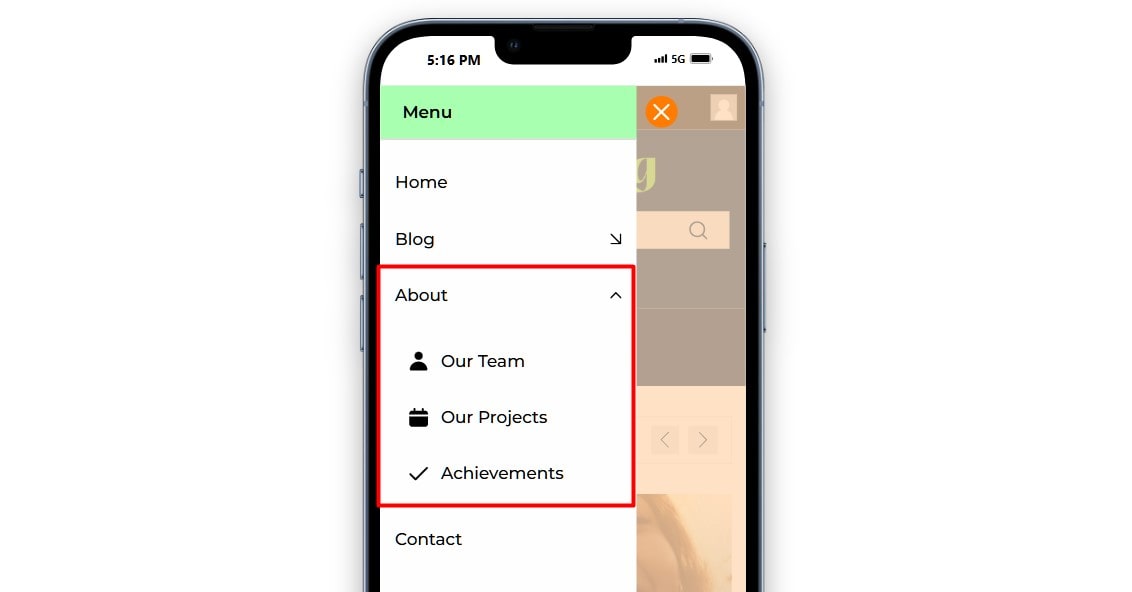Hamberger/Mobile Menu