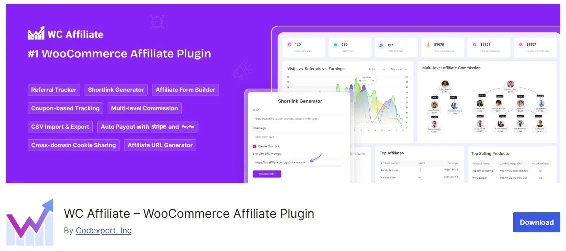 featured banner of WC affiliate on WordPress directory