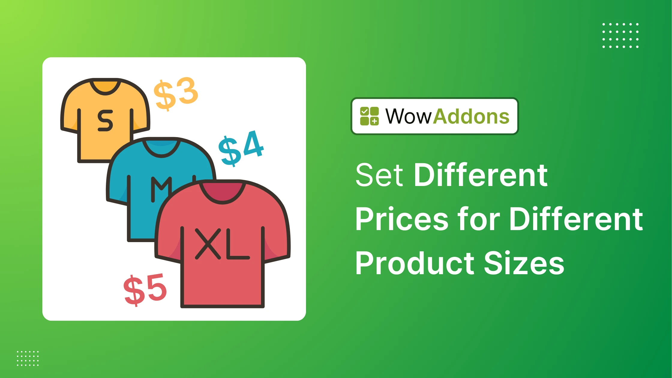 Set Different Prices for Different Product Sizes in WooCommerce