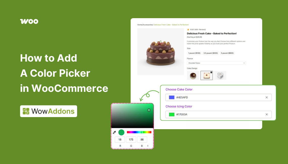 WooCommerce color picker