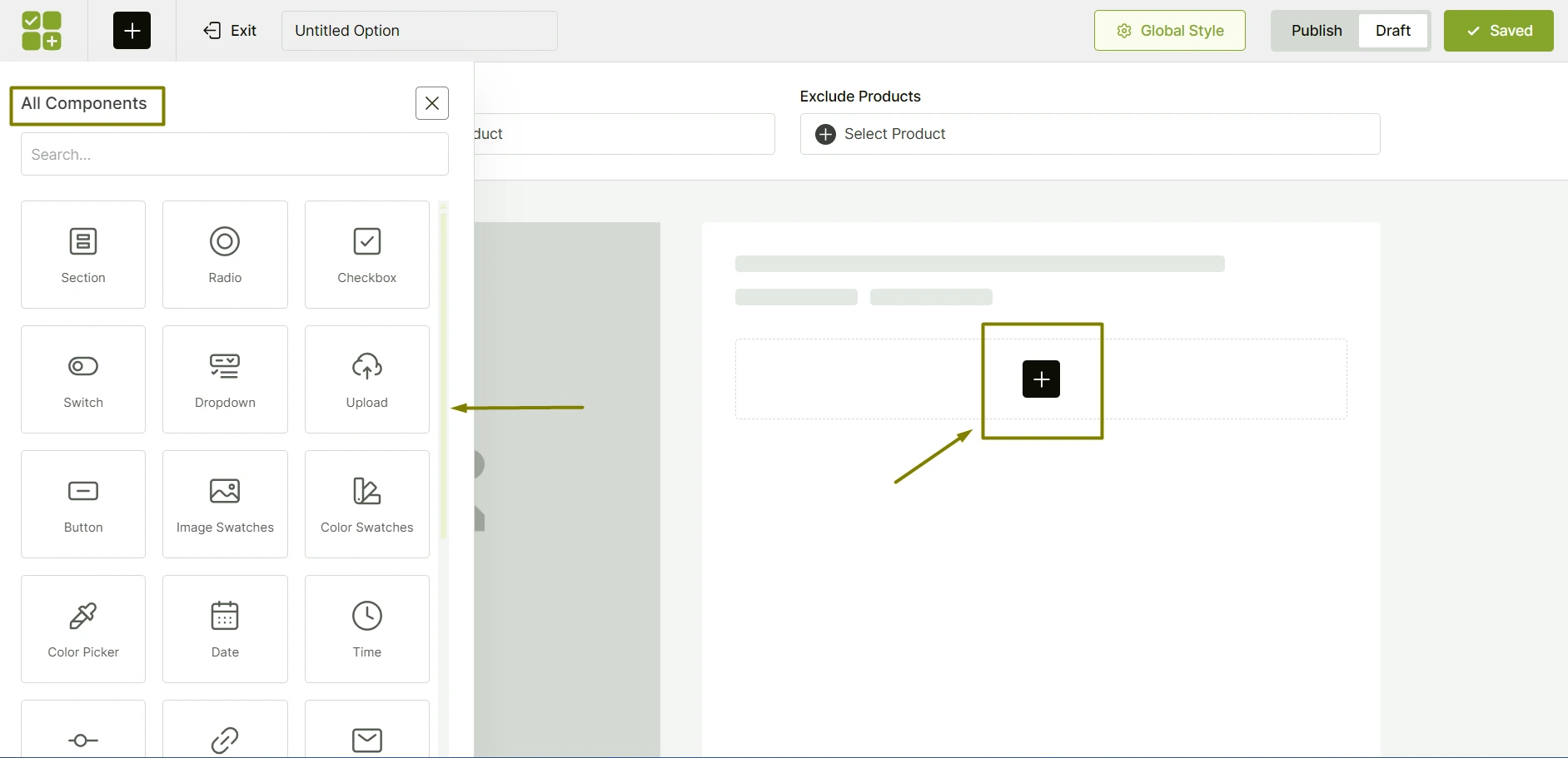adding preferred product addons
