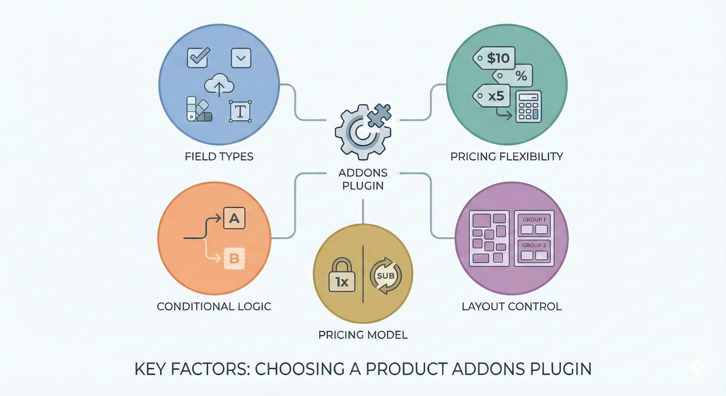 key factors to consider when choosing a product addons plugin.