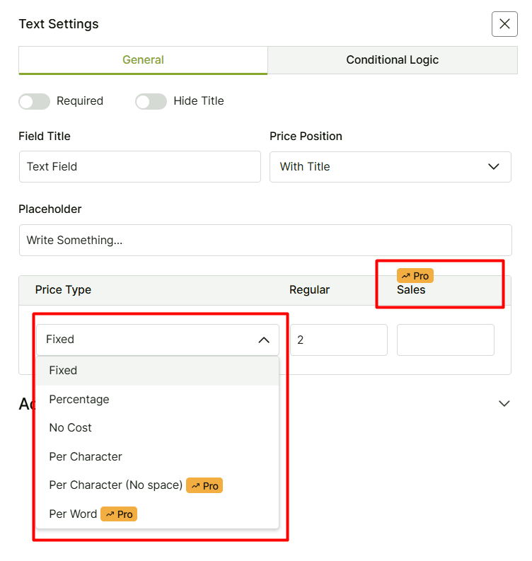 Advanced Dynamic Pricing Options in WowAddons