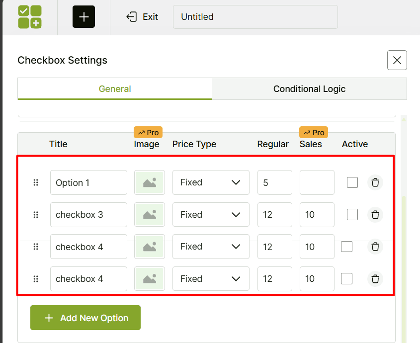 WowAddons Product addons interface