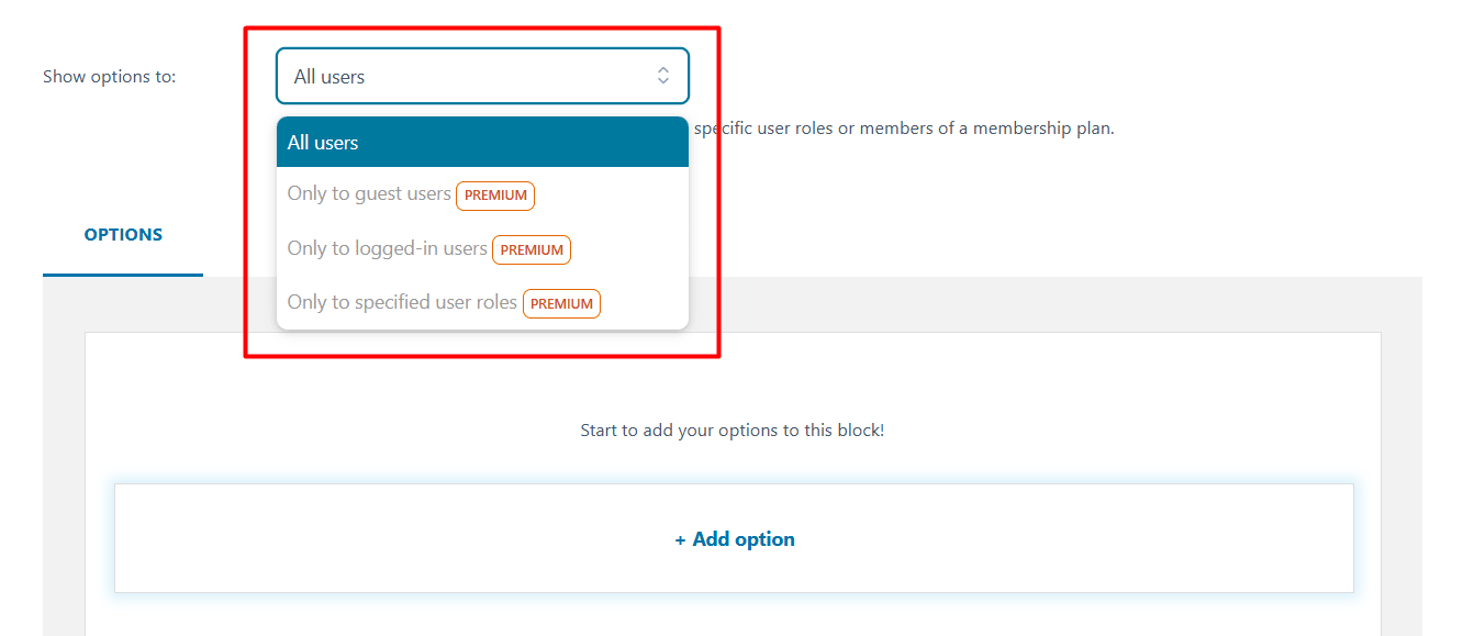 YITH Product Addons User Role