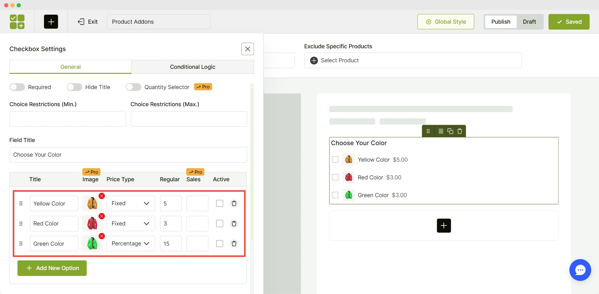 adding images for product addons