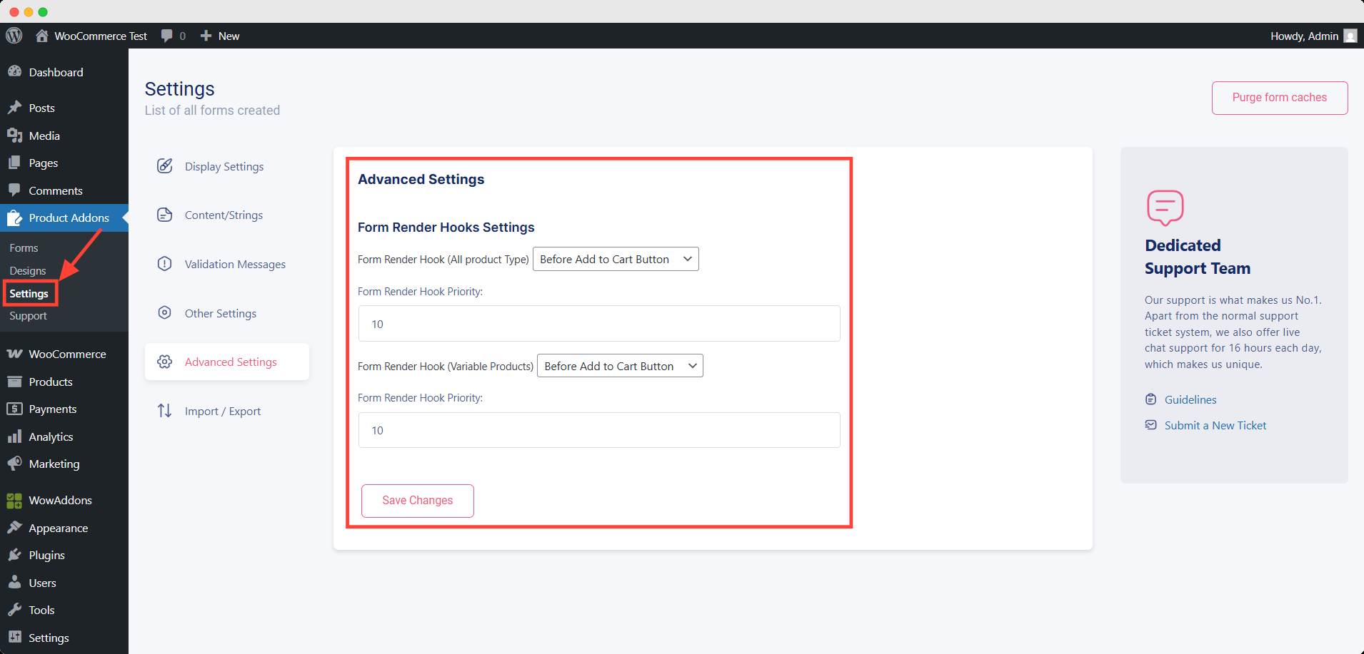 Acowebs developer hook