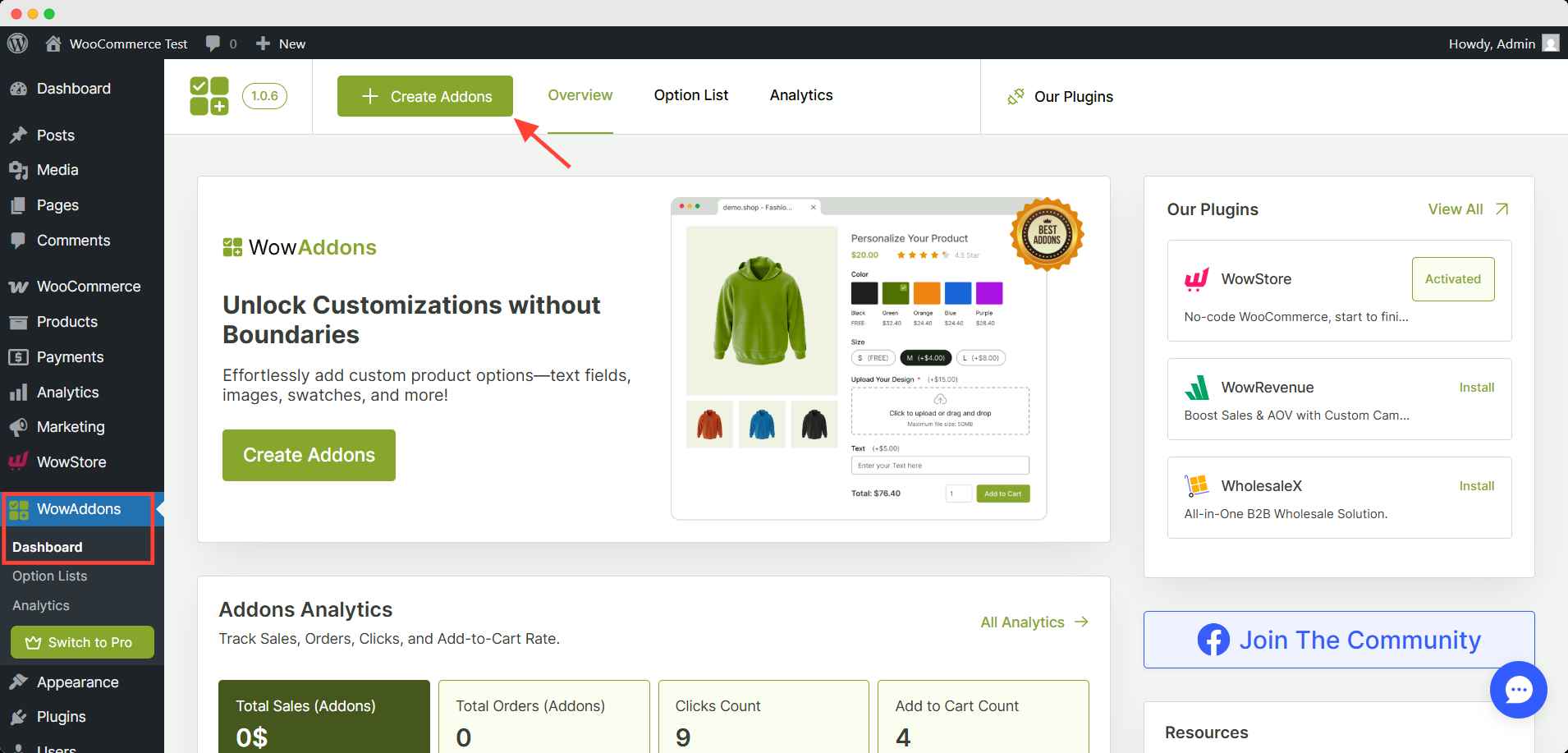 Create a New Addon