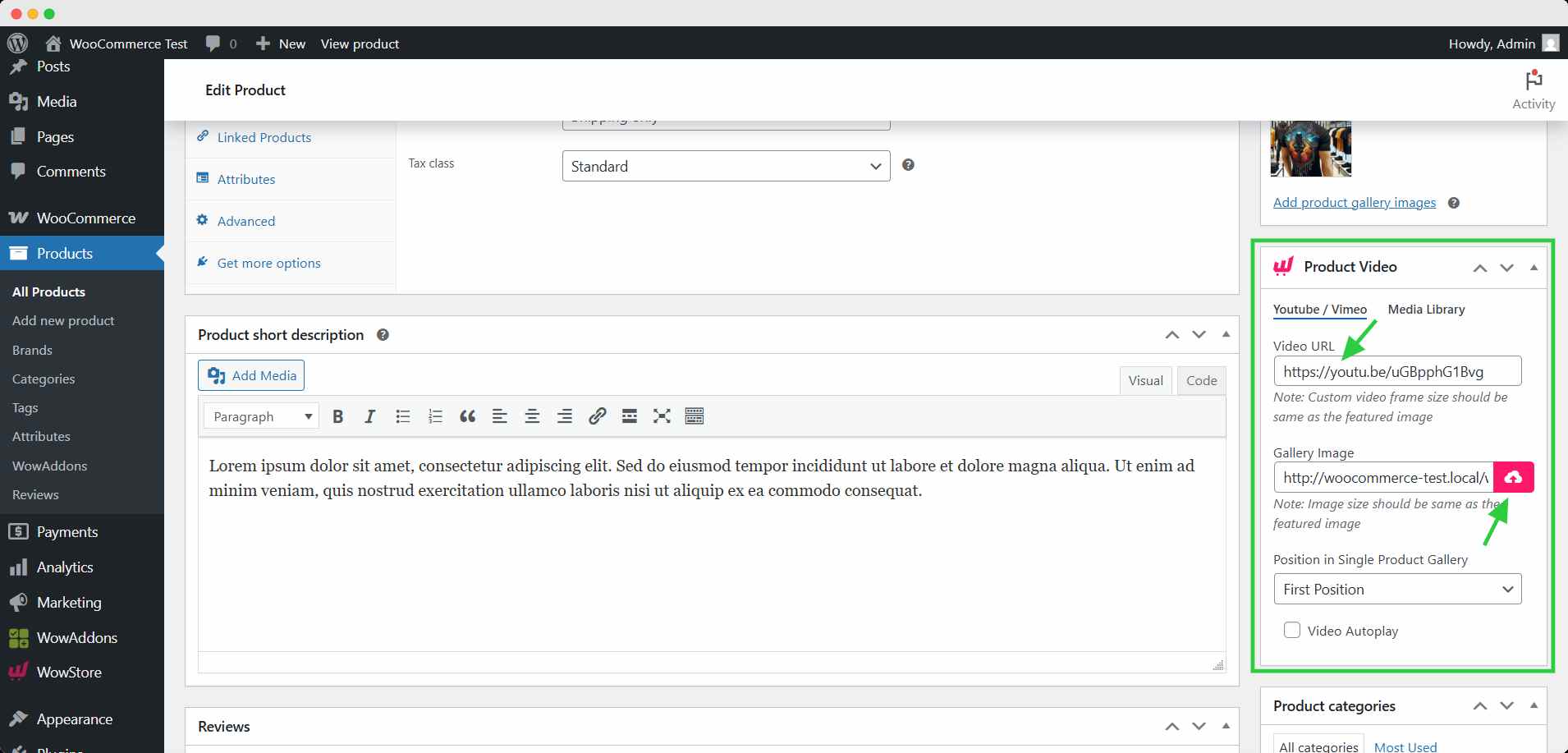 How to Add a Featured Video in Product Gallery for WooCommerce