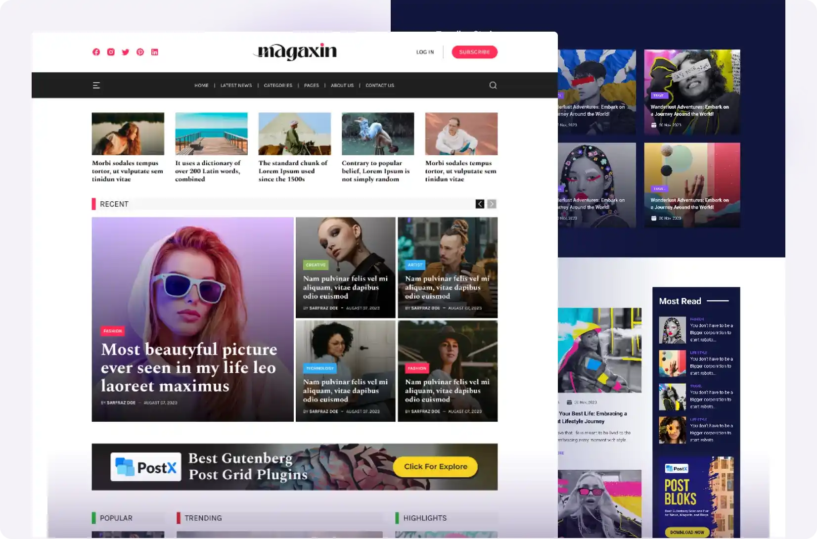 Magazine Website