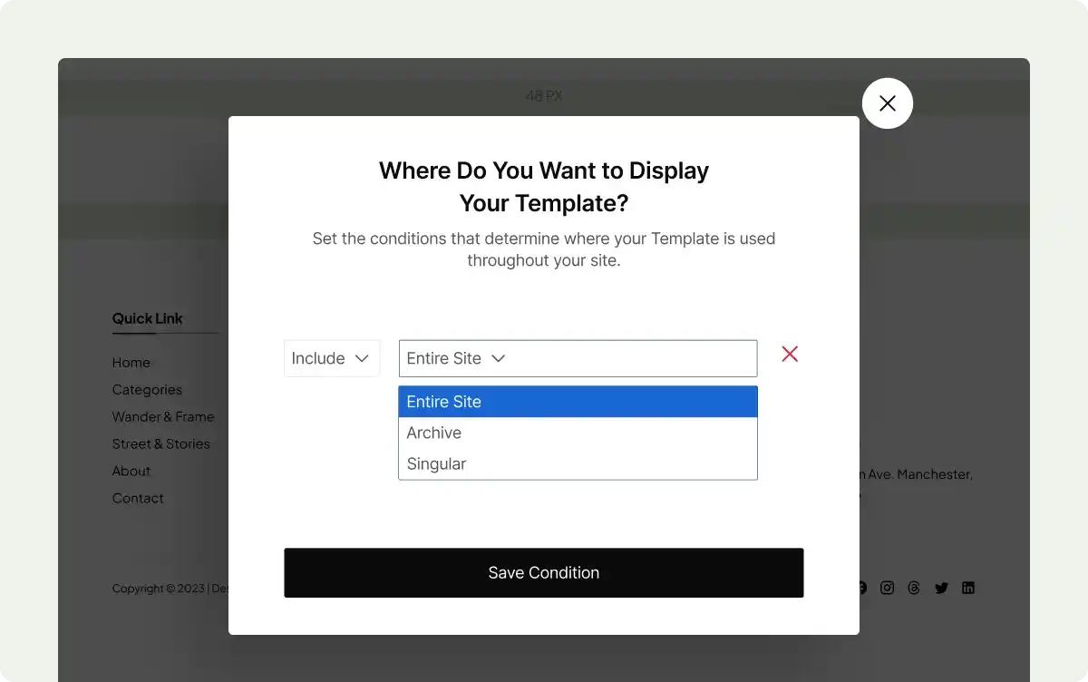 Advanced Display Conditions