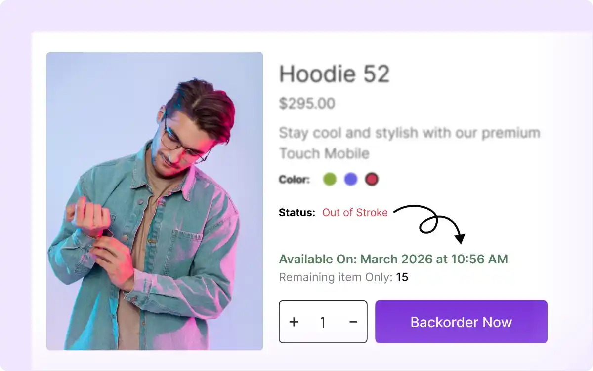 Allow Out of Stock Products on Backorder