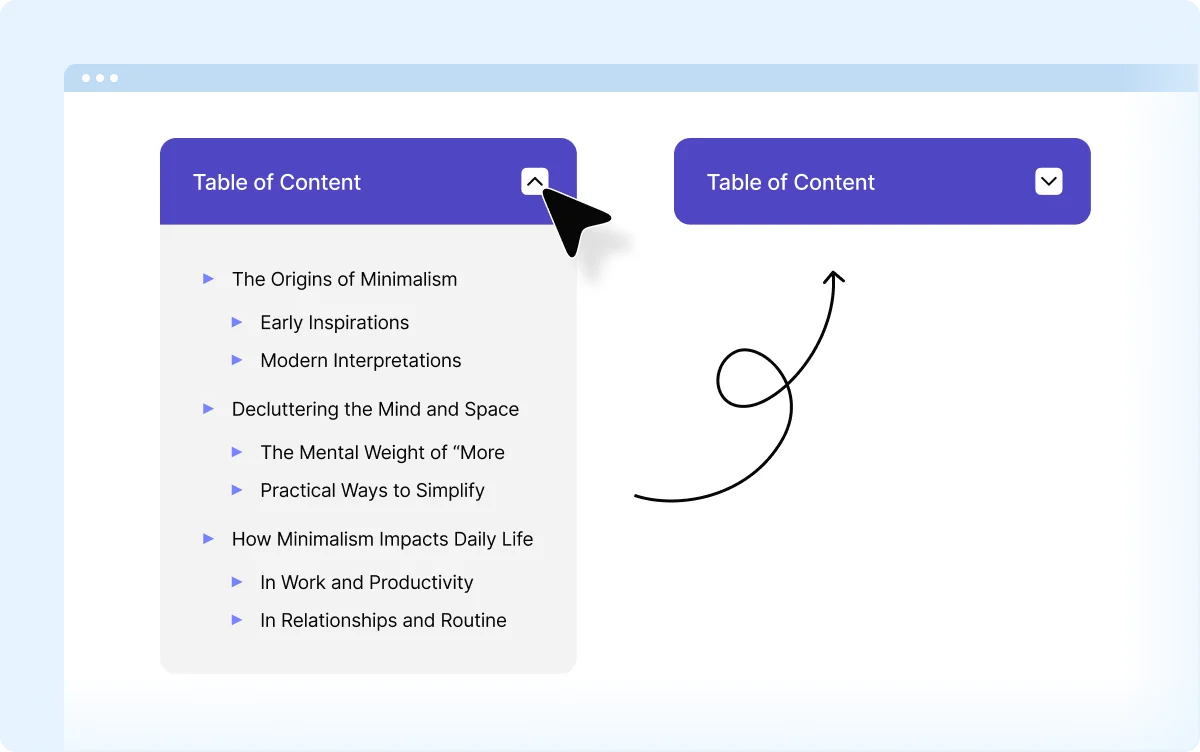 Collapsible Table of Contents for WordPress