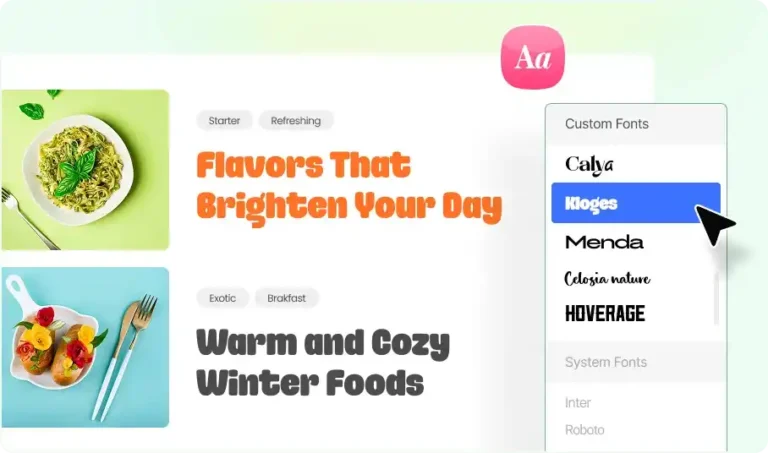 Screenshot of PostX's custom fonts feature showcasing how you can use your desired fonts with PostX's blocks.