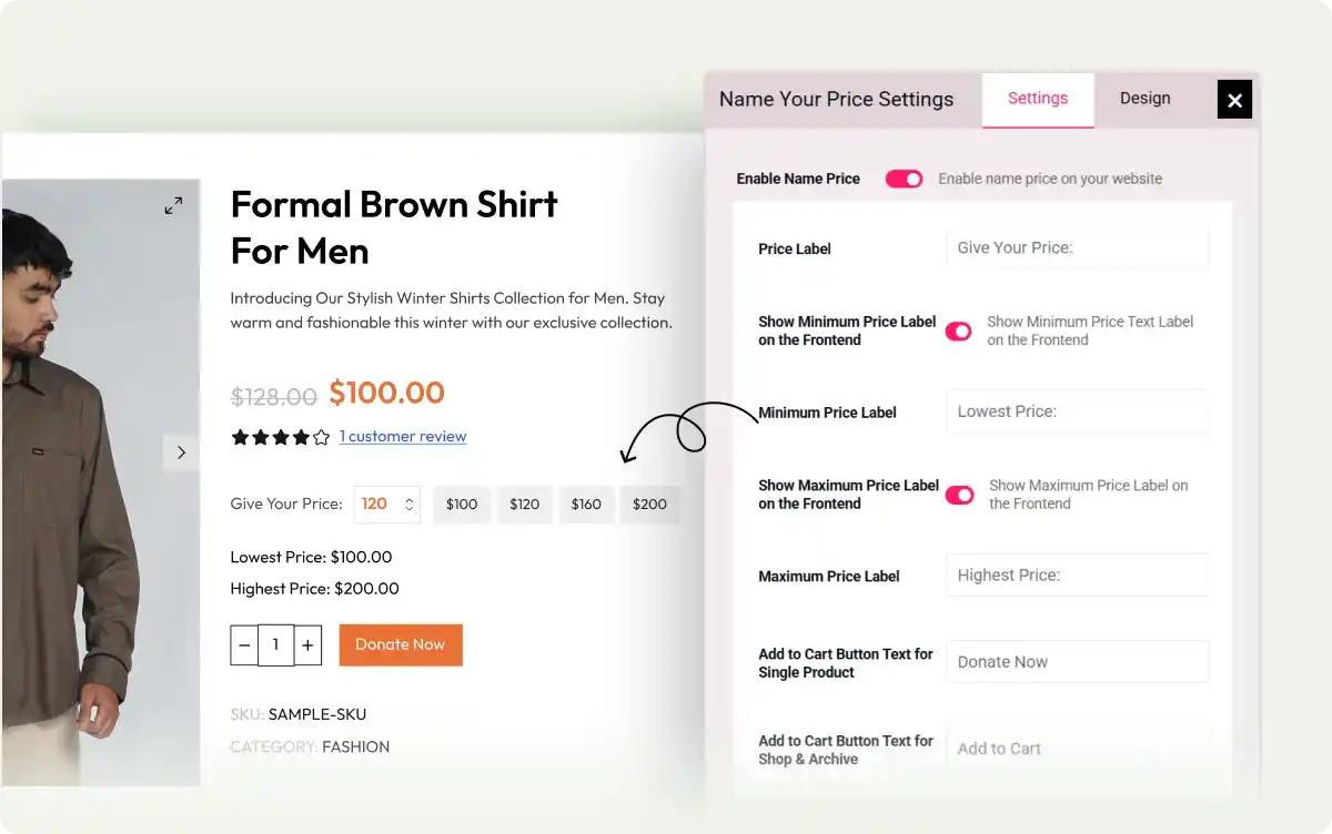Customize Labels and Add to Cart Button Text