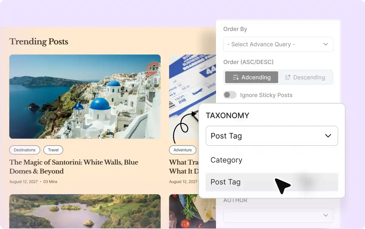 Display Posts By Tags