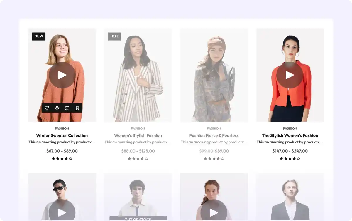 Display on Product Listing Pages