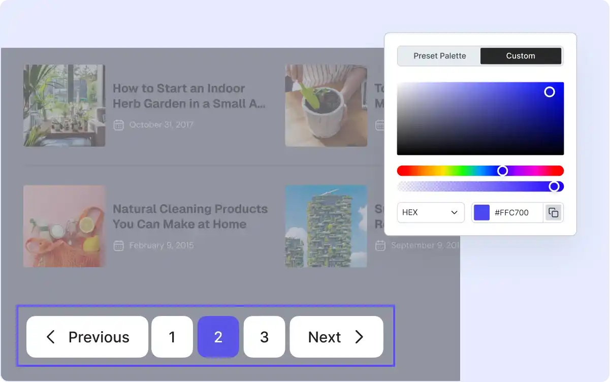 Easy Setup and Customization