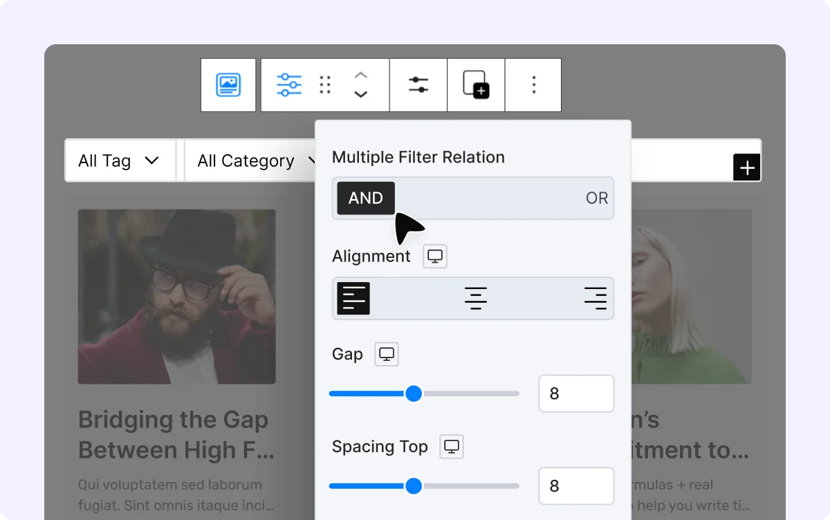 WordPress Post Filter Customization Options