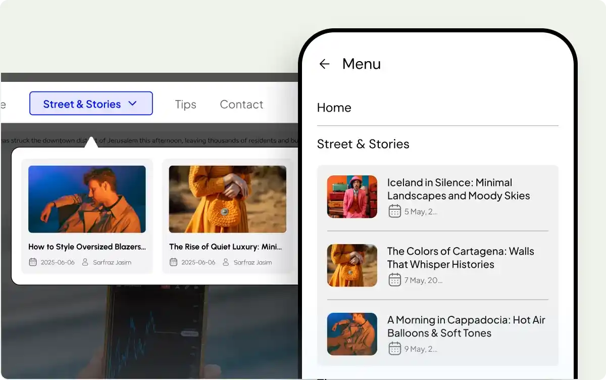 Hamburger Menu