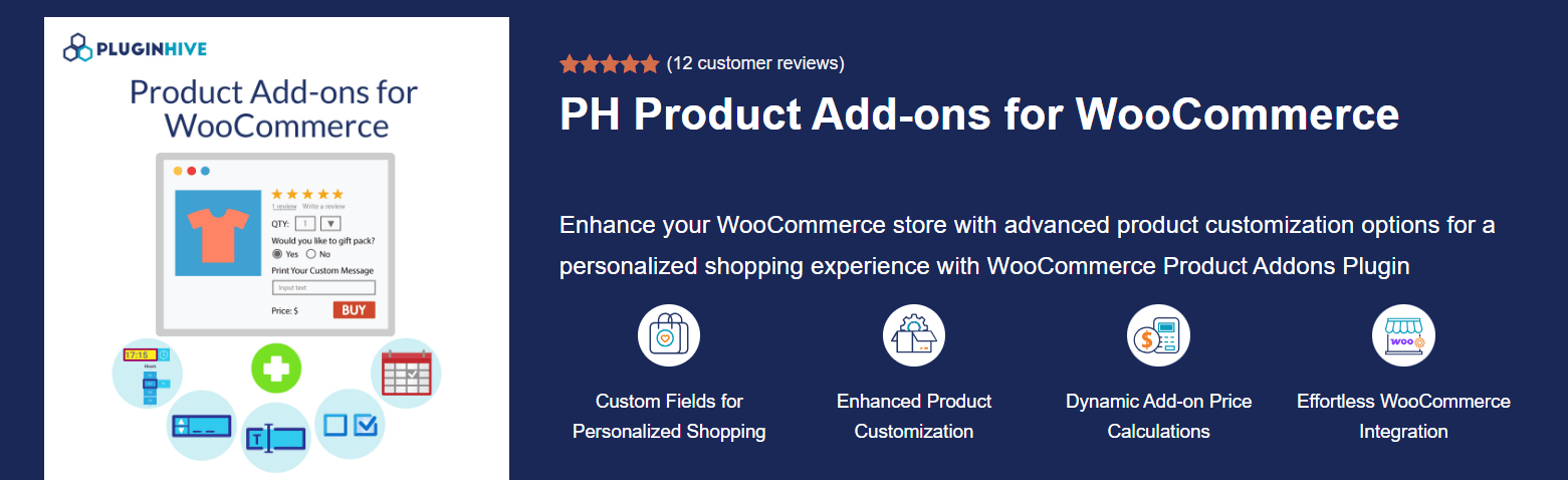 PH product addons