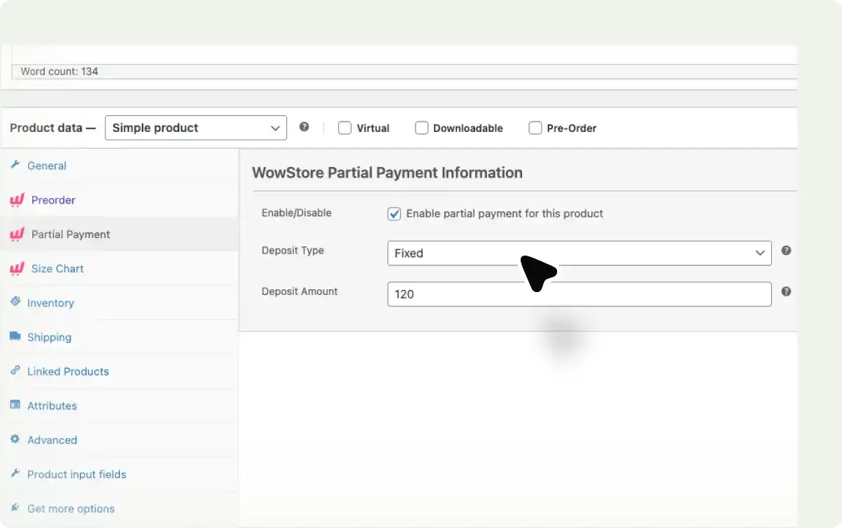 Partial payments for any product
