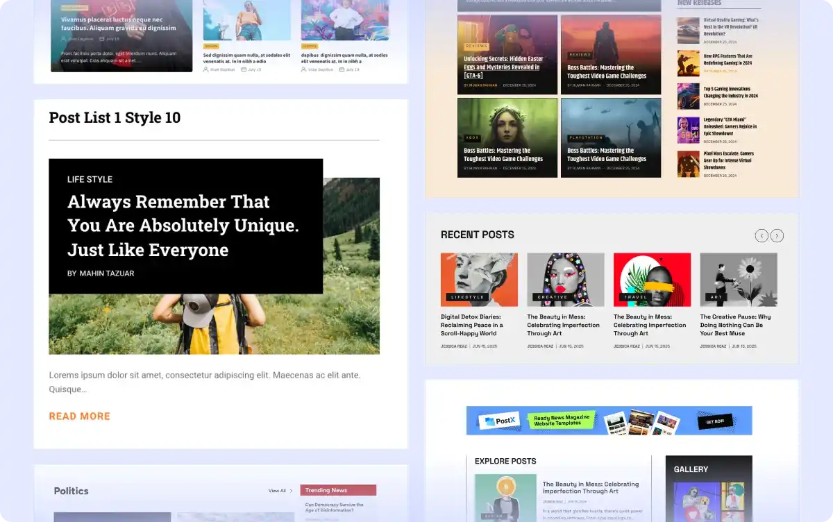Premade Templates