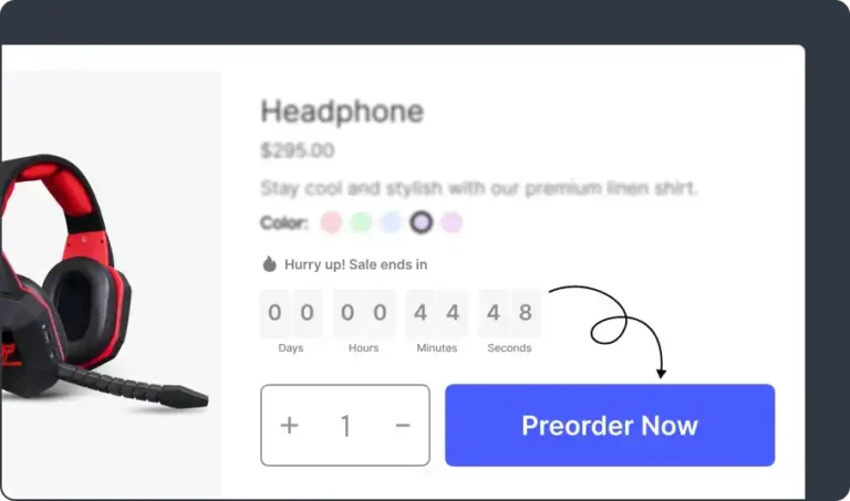 Screenshot of WowStore's Preorder Feature for WooCommerce.