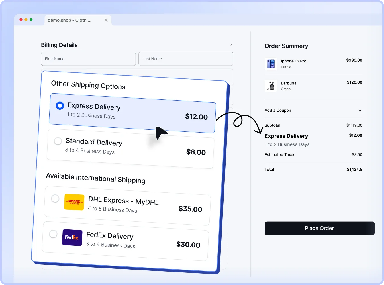 Screenshot of WowShipping Table Rate Shipping for WooCommerce.