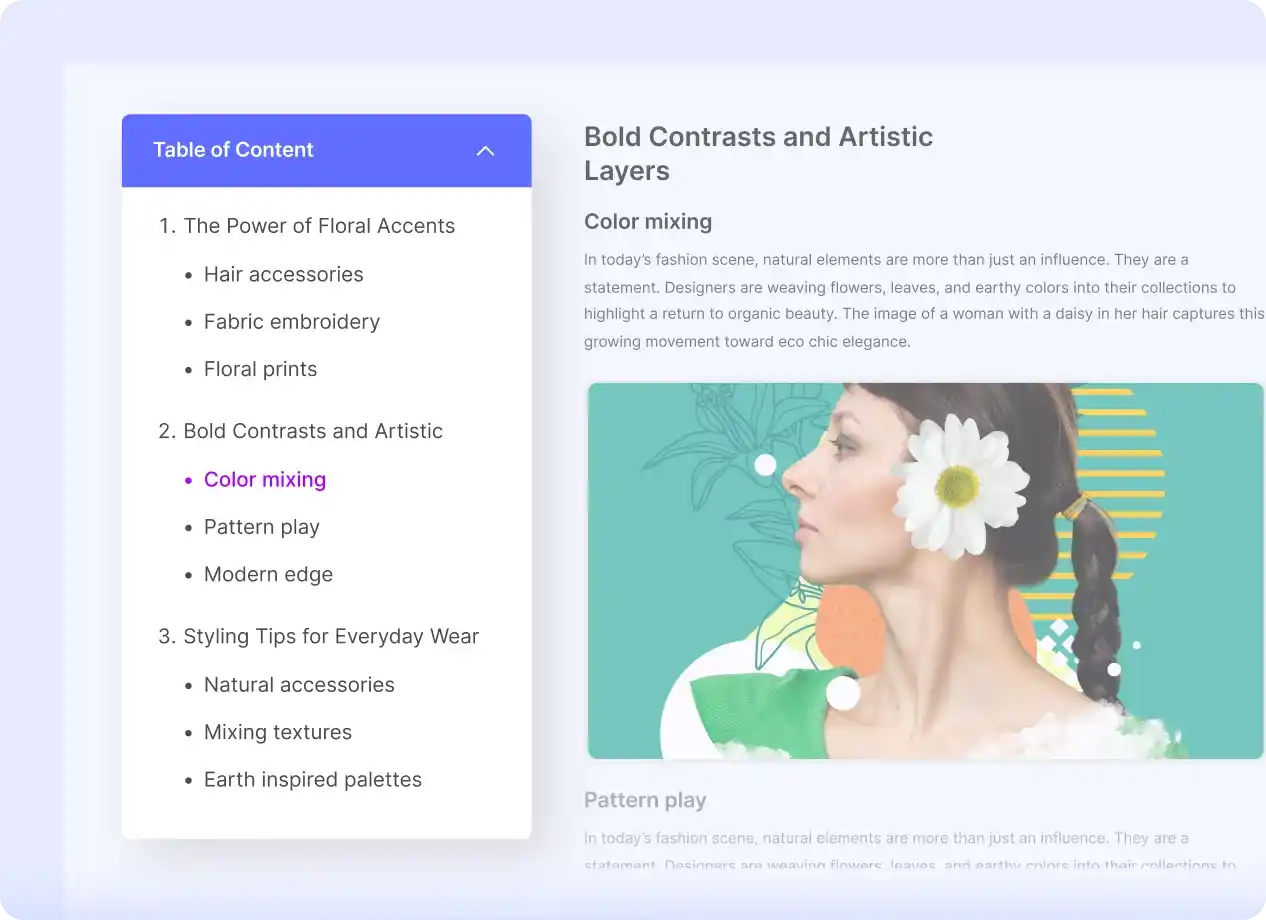 Table of Contents WordPress