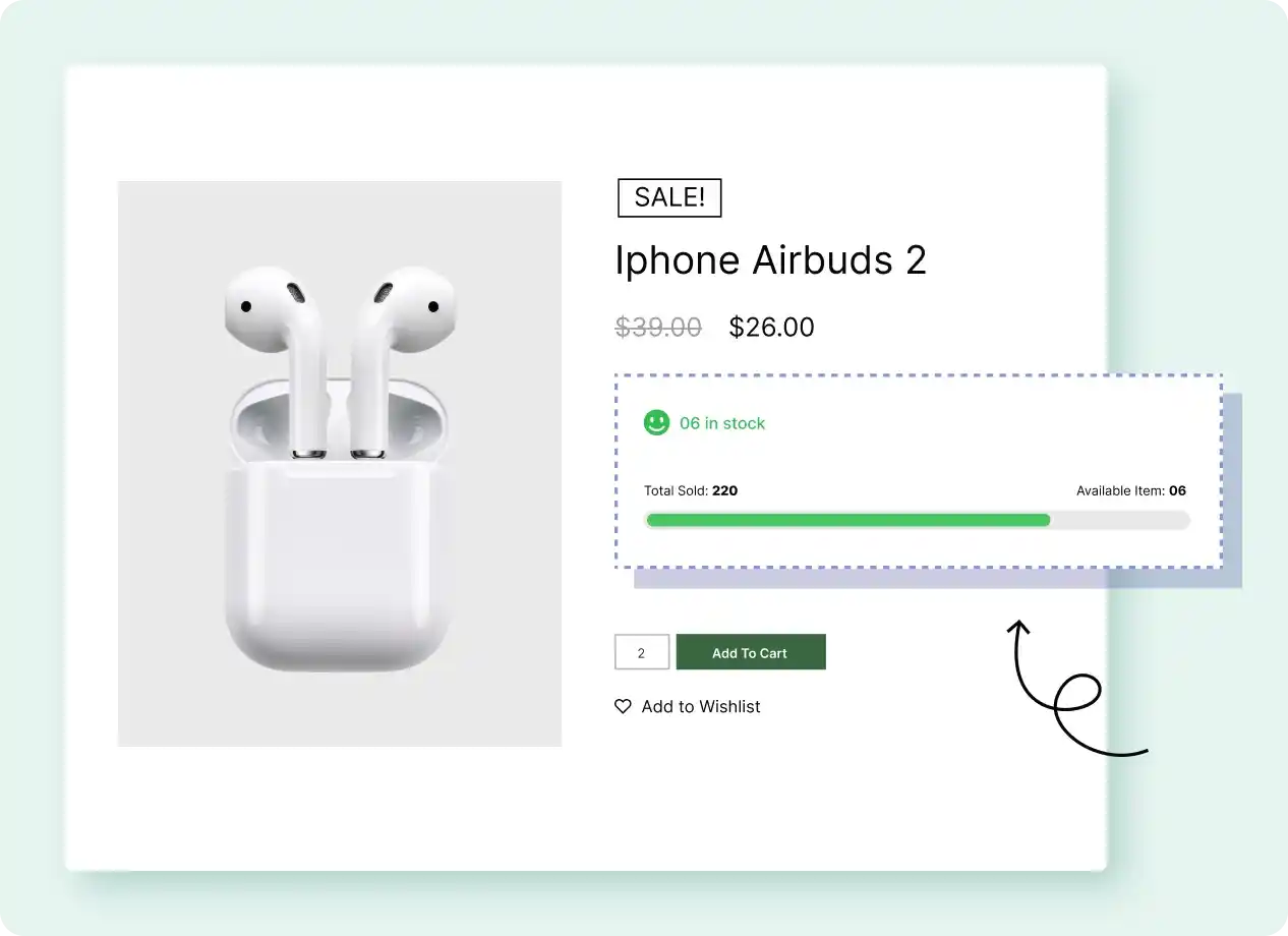 WooCommerce Stock Progress Bar