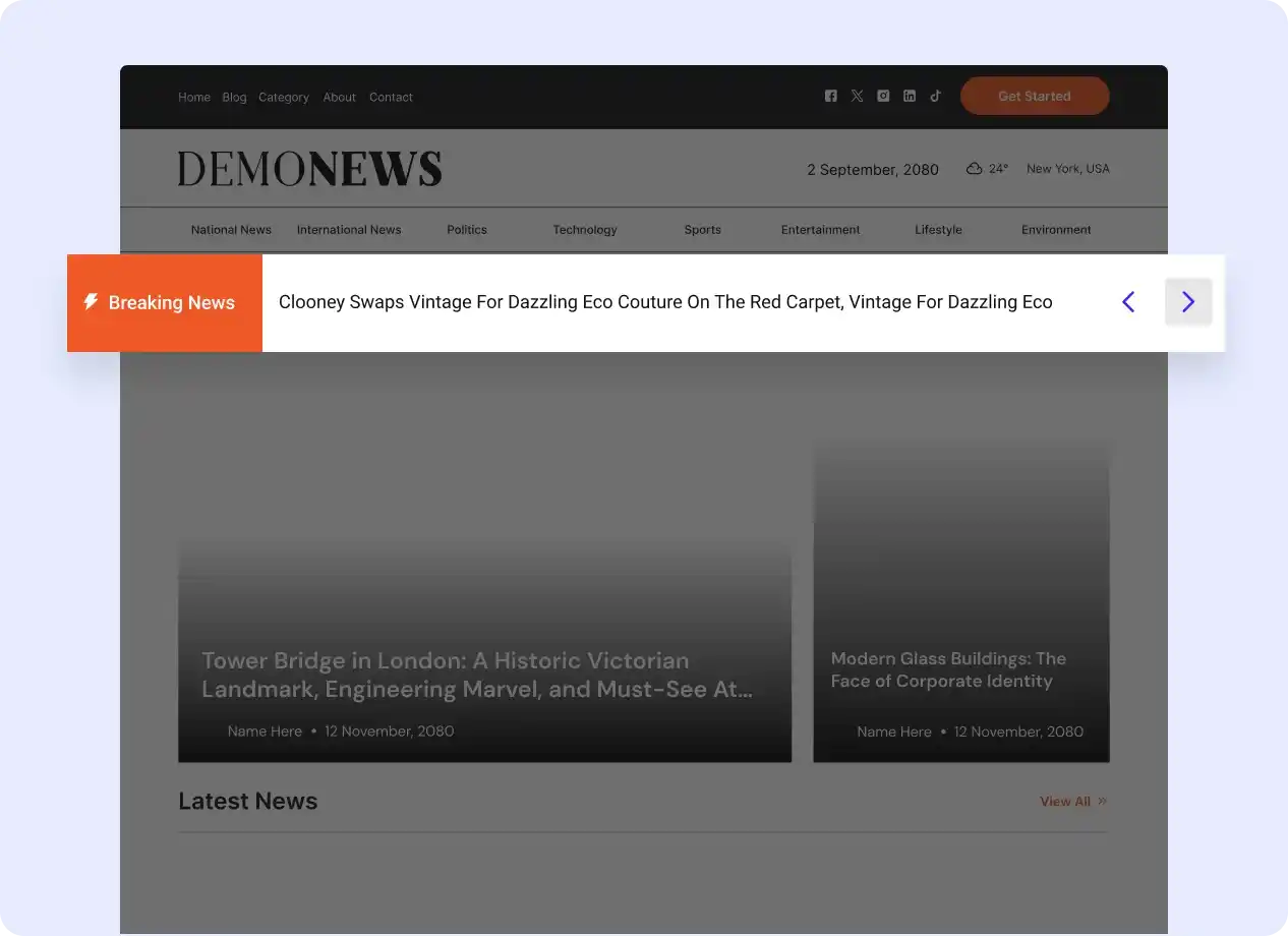 WordPress News Ticker
