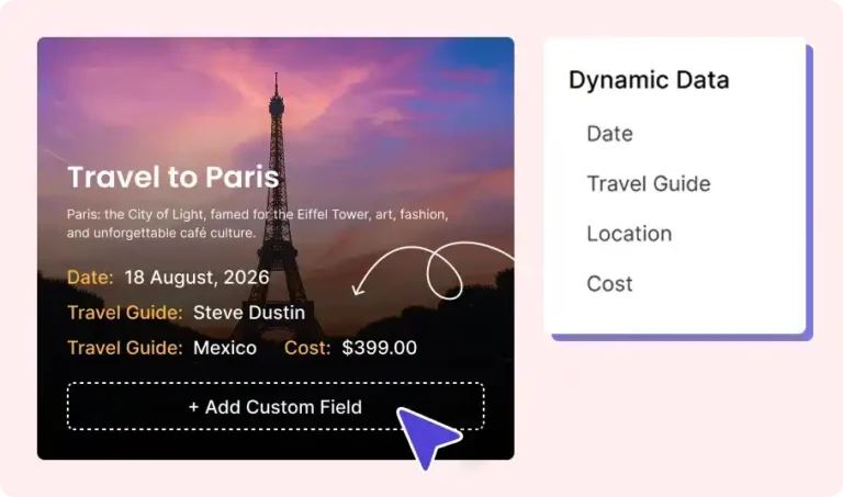 Screenshot of PostX's dynamic content for WordPress showcasing how we can add a custom field in post grid or list layouts.