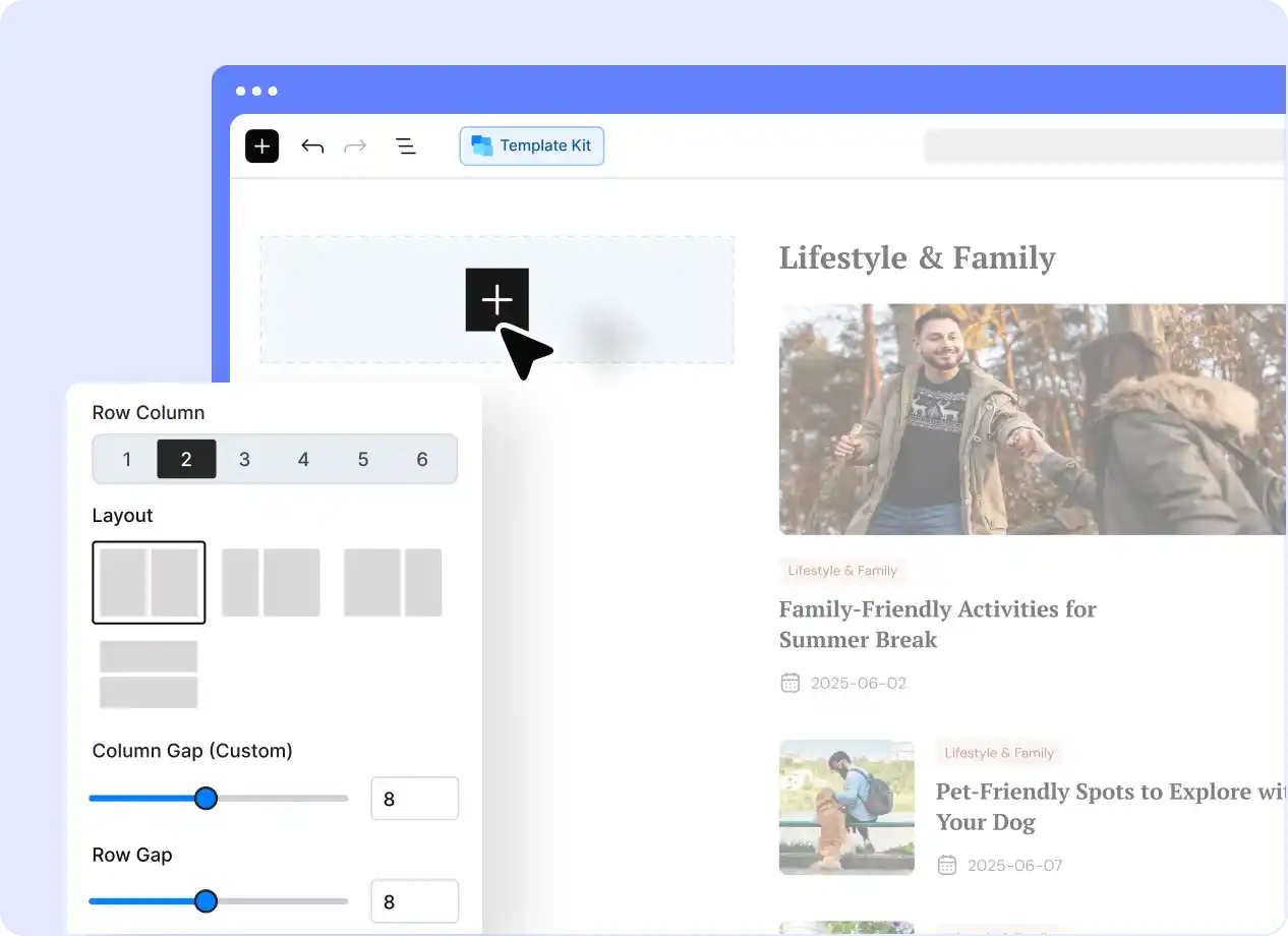WordPress Row-column block