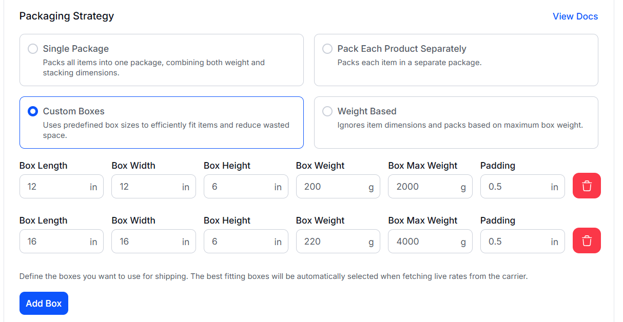 WowShipping Custom Box Size Packaging Strategy