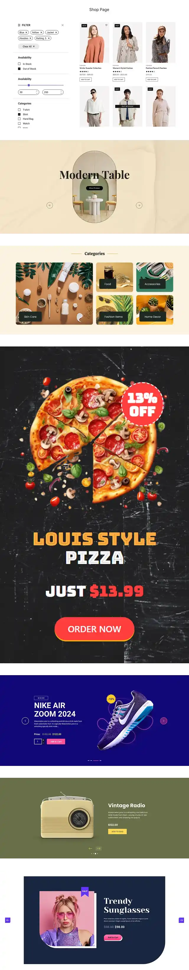 Premade Patterns for WooCommerce