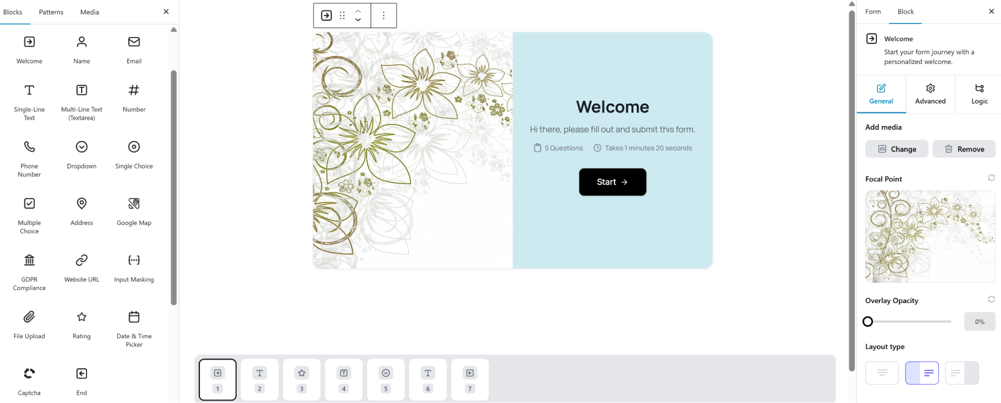 add essential fields for the form
