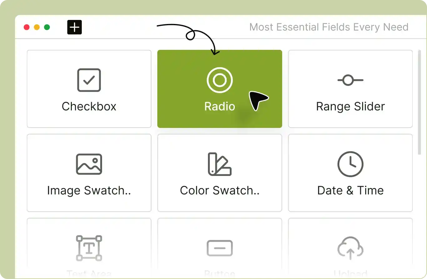 Screenshot showcasing product addons for WooCommerce offered by WowAddons.